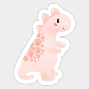 Orange dinosaur Sticker